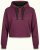 Nora Mikken KAMILLA Cropped Hoodie Mauve Wine - DRABUŽIAI MOTERIMS XS-XXL - 