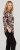 Scandinavian Caramel Flowers Blouse Purple and Brown - Spausdinti marškinėliai moterims - 