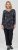 Scandinavian Caramel Triangles Tunic Dark Blue - Spausdinti marškinėliai moterims - 
