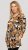 Scandinavian Caramel Flower Petals Tunic Orange and Brown - Spausdinti marškinėliai moterims - 