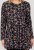 Scandinavian Caramel Flower Petals Tunic Copper and Blue - Spausdinti marškinėliai moterims - 
