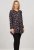 Scandinavian Caramel Flower Petals Tunic Copper and Blue - Spausdinti marškinėliai moterims - 