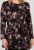 Scandinavian Caramel Flowers Tunic Red and Pink - Spausdinti marškinėliai moterims - 