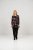 Scandinavian Caramel Flowers Tunic Red and Pink - Spausdinti marškinėliai moterims - 