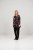 Scandinavian Caramel Flowers Tunic Red and Pink - Spausdinti marškinėliai moterims - 