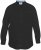 D555 Richard Long Sleeve Oxford Shirt Black - Marškiniai - Marškiniai - 2XL-8XL