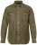 JP1880 Denim Shirt Long Sleeve Olive Green - Marškiniai - Marškiniai - 2XL-8XL