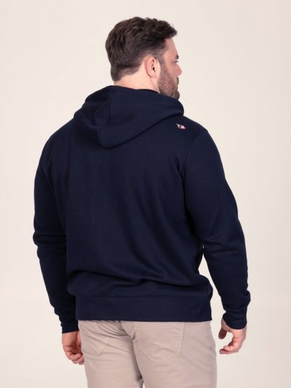 D555 Hector Adventurer Printed Zip Through Hoody Tamsiai mėlyna - Megztiniai ir džemperiai - Megztiniai ir Džemperiai - 2XL-14XL