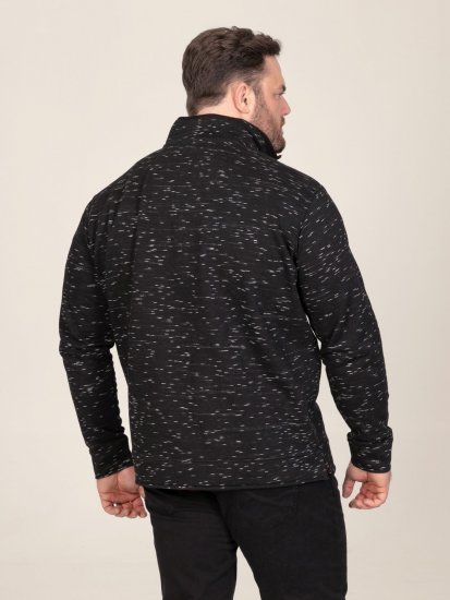 D555 Chandler Reno 1/4 Zip Neck Sweatshirt With Bear Logo Juoda - Megztiniai ir džemperiai - Megztiniai ir Džemperiai - 2XL-14XL