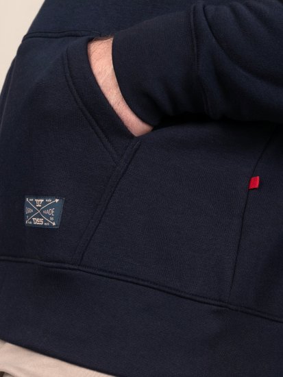 D555 Hector Adventurer Printed Zip Through Hoody Tamsiai mėlyna - Megztiniai ir džemperiai - Megztiniai ir Džemperiai - 2XL-14XL
