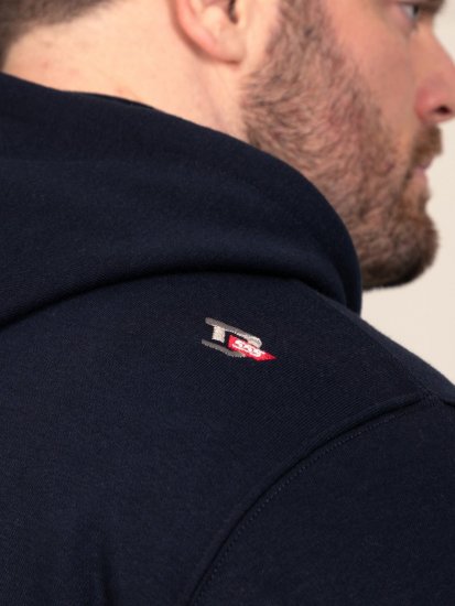 D555 Hector Adventurer Printed Zip Through Hoody Tamsiai mėlyna - Megztiniai ir džemperiai - Megztiniai ir Džemperiai - 2XL-14XL