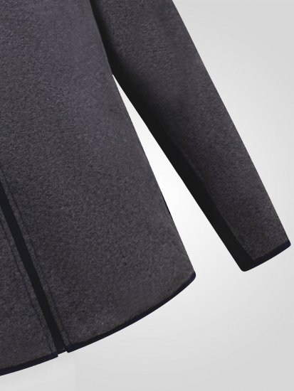 D555 Conrad Detachable Hood Bonded Fleece Zip Through Hoody Tamsiai mėlyna - Megztiniai ir džemperiai - Megztiniai ir Džemperiai - 2XL-14XL