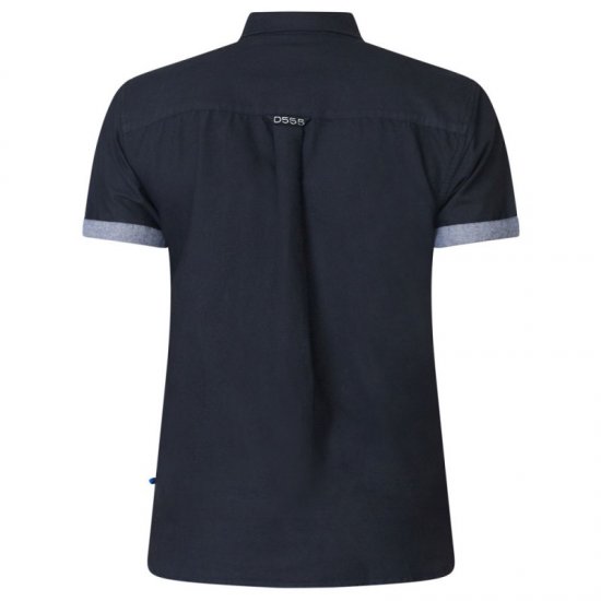 D555 Kevin Oxford Shirt Black - Marškiniai - Marškiniai - 2XL-8XL