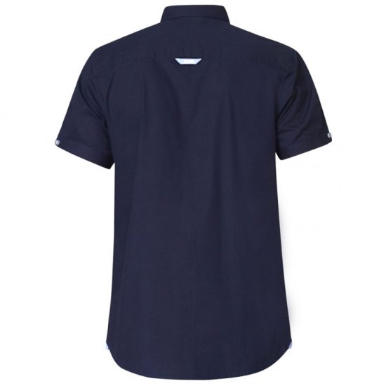 D555 Tim Short Sleeve Shirt Navy - Marškiniai - Marškiniai - 2XL-8XL