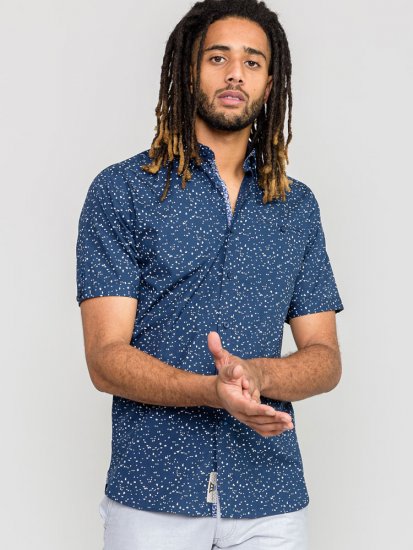 D555 FINDON Print Shirt - Marškiniai - Marškiniai - 2XL-8XL