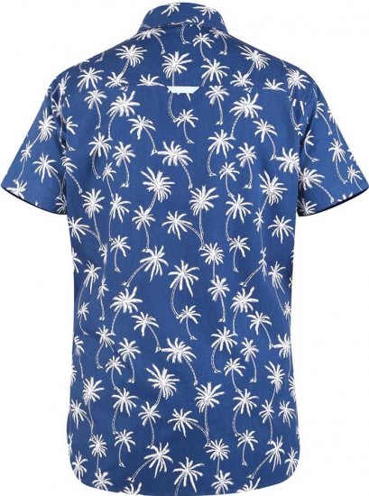D555 BURLEY Palm Tree Print Shirt - Marškiniai - Marškiniai - 2XL-8XL