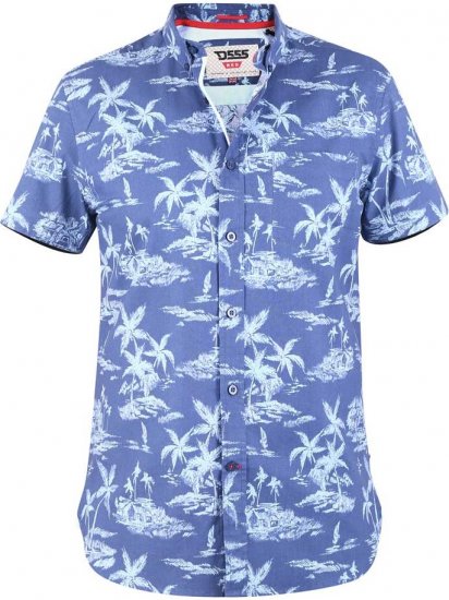 D555 WHITSBURY Hawaiian Print Shirt - Marškiniai - Marškiniai - 2XL-8XL