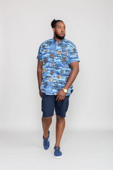 D555 CHARFORD Hawaiian Reverse Printed Shirt - Marškiniai - Marškiniai - 2XL-8XL