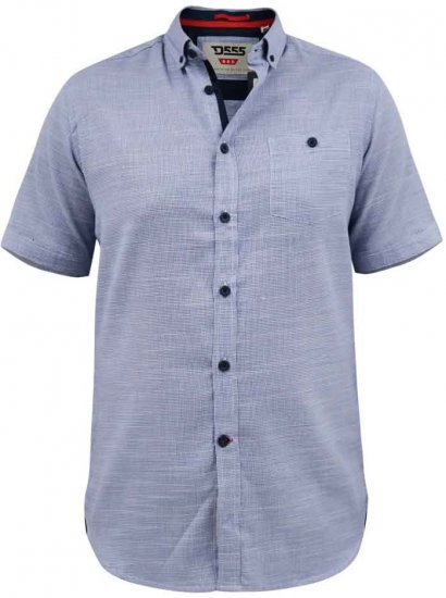D555 Hadley S/S Micro Dog Tooth Check Shirt - Marškiniai - Marškiniai - 2XL-8XL