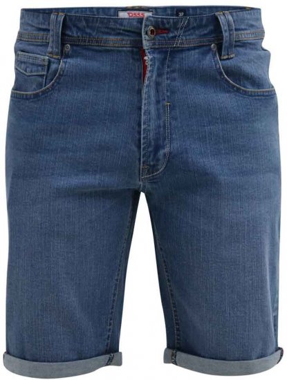 D555 Suffolk Blue Stretch Denim Shorts - Šortai - Šortai - W40-W60