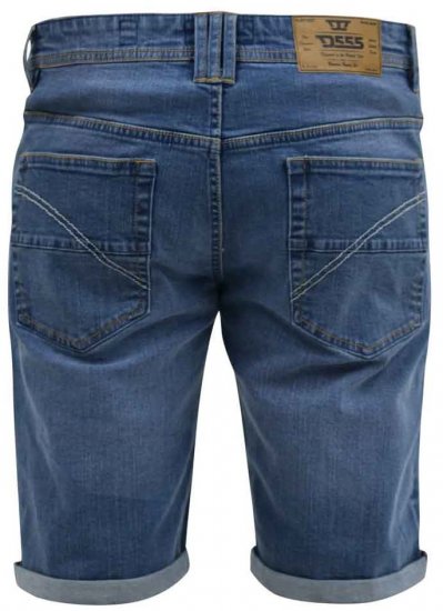 D555 Suffolk Blue Stretch Denim Shorts - Šortai - Šortai - W40-W60