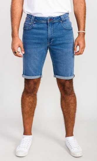 D555 Suffolk Blue Stretch Denim Shorts - Šortai - Šortai - W40-W60