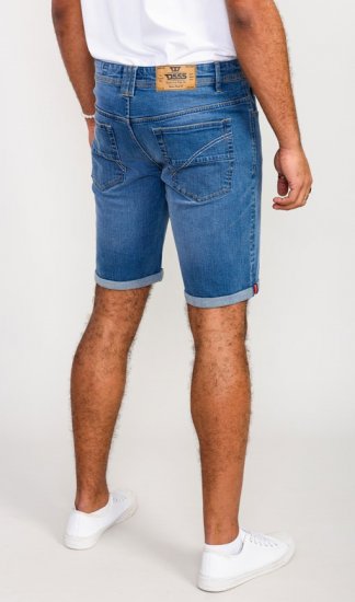 D555 Suffolk Blue Stretch Denim Shorts - Šortai - Šortai - W40-W60