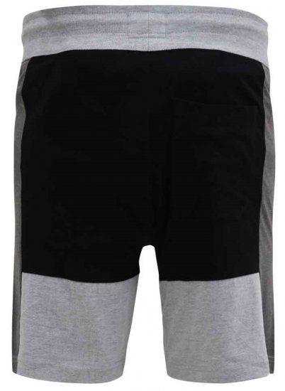 D555 Kirton Couture Elasticated Waistband Shorts Black/Charcoal - Laisvalaikio kelnės ir šortai - Laisvalaikio Kelnės ir Šortai - 2XL-12XL