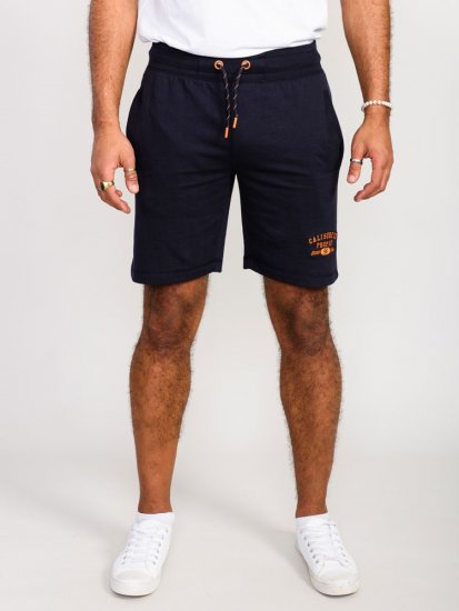 D555 Sutton Elasticated Waist Shorts With Embroidery Navy - Laisvalaikio kelnės ir šortai - Laisvalaikio Kelnės ir Šortai - 2XL-12XL