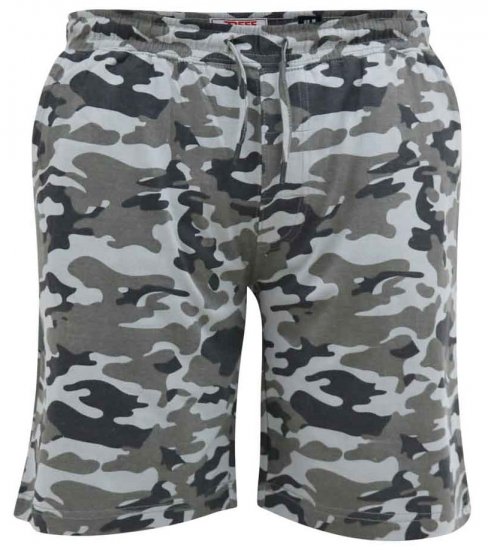 D555 Carlton Elasticated Waist Jersey Camo Shorts - Laisvalaikio kelnės ir šortai - Laisvalaikio Kelnės ir Šortai - 2XL-12XL