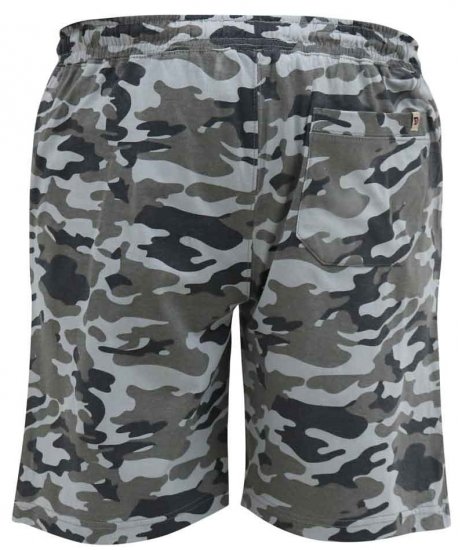 D555 Carlton Elasticated Waist Jersey Camo Shorts - Laisvalaikio kelnės ir šortai - Laisvalaikio Kelnės ir Šortai - 2XL-12XL
