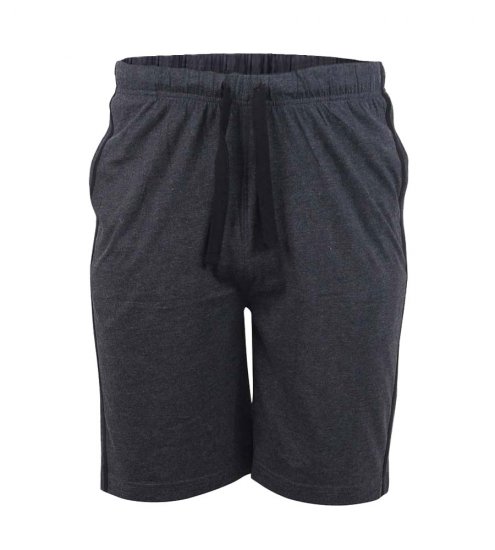 D555 Ryan Jersey Shorts 2-pack Black/Charcoal - Laisvalaikio kelnės ir šortai - Laisvalaikio Kelnės ir Šortai - 2XL-12XL