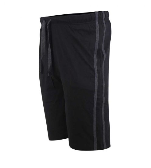D555 Ryan Jersey Shorts 2-pack Black/Charcoal - Laisvalaikio kelnės ir šortai - Laisvalaikio Kelnės ir Šortai - 2XL-12XL