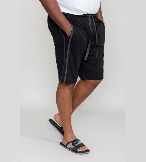 D555 Ryan Jersey Shorts 2-pack Black/Charcoal - Laisvalaikio kelnės ir šortai - Laisvalaikio Kelnės ir Šortai - 2XL-12XL