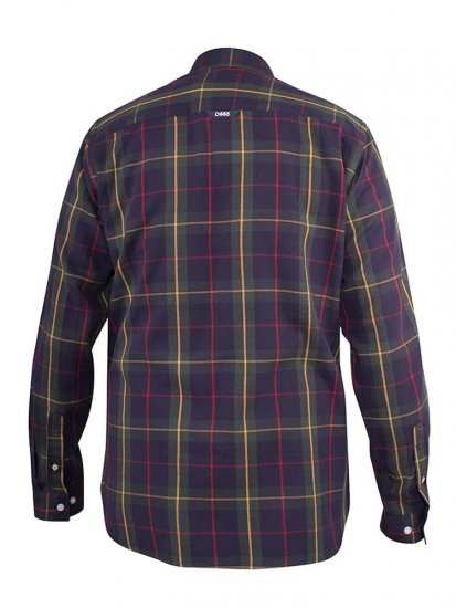 D555 Gladstone Check Button Down Collar Shirt - Marškiniai - Marškiniai - 2XL-8XL