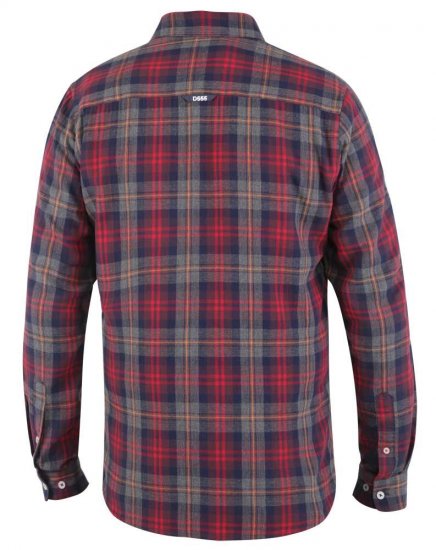 D555 Abbot LS Flannel Shirt - Marškiniai - Marškiniai - 2XL-8XL