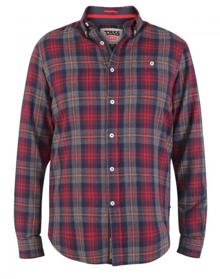 D555 Abbot LS Flannel Shirt - Marškiniai - Marškiniai - 2XL-8XL