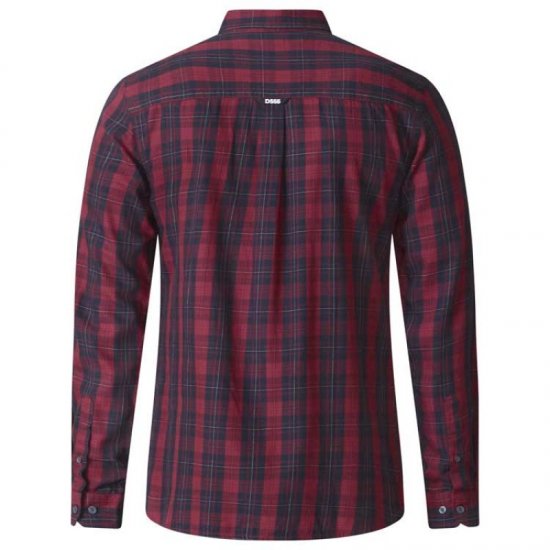 D555 Theo Long Sleeve Check Shirt - Marškiniai - Marškiniai - 2XL-8XL