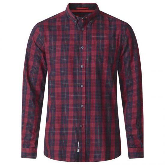 D555 Theo Long Sleeve Check Shirt - Marškiniai - Marškiniai - 2XL-8XL