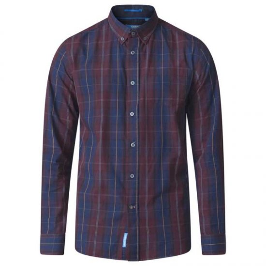 D555 Grady Long Sleeve Check Shirt - Marškiniai - Marškiniai - 2XL-8XL