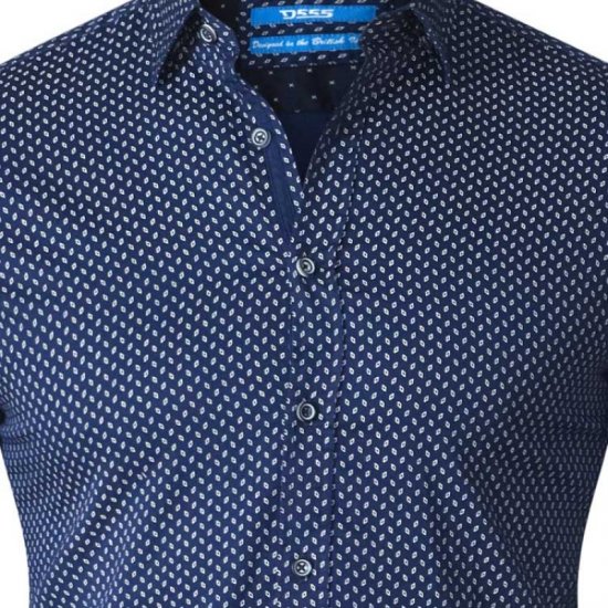 D555 Lavar Long Sleeve Diamond Printed Shirt - Marškiniai - Marškiniai - 2XL-8XL