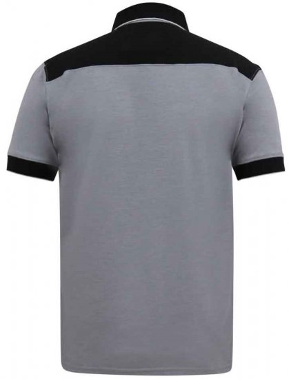 D555 Prinstead Pique Polo Shirt Grey - Polo marškinėliai - Polo marškinėliai - 2XL-8XL