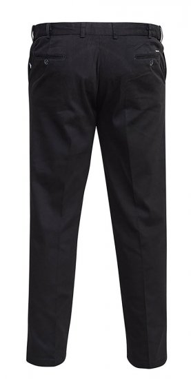 D555 Bruno Stretch Chino pants with Extenda Waist Black - Džinsai ir kelnės - Džinsai ir Kelnės - W40-W70
