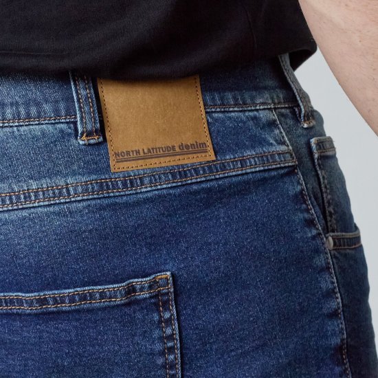North Latitude Jeans Jack Blue Used Wash - Didelės vyriškos striukės - Didelės vyriškos striukės