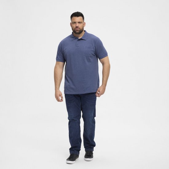 North Latitude Polo Blue Melange - Polo marškinėliai - Polo marškinėliai - 2XL-8XL