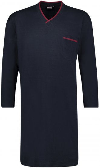 Adamo Bill Long Nightshirt Navy - Apatinis trikotažas ir plaukimo apranga - Apatinis trikotažas - 2XL-8XL