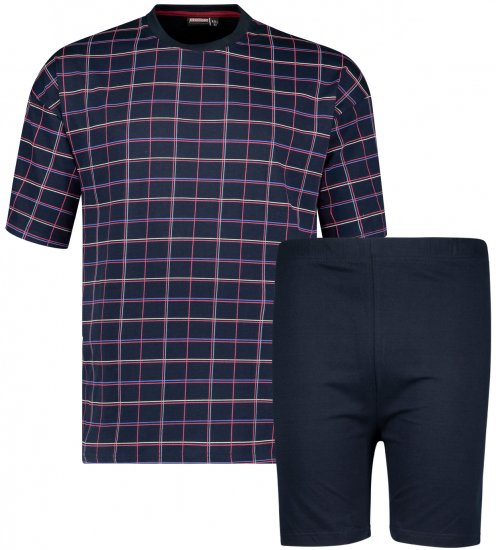 Adamo Diego Short sleeve Pyjama Navy - Apatinis trikotažas ir plaukimo apranga - Apatinis trikotažas - 2XL-8XL