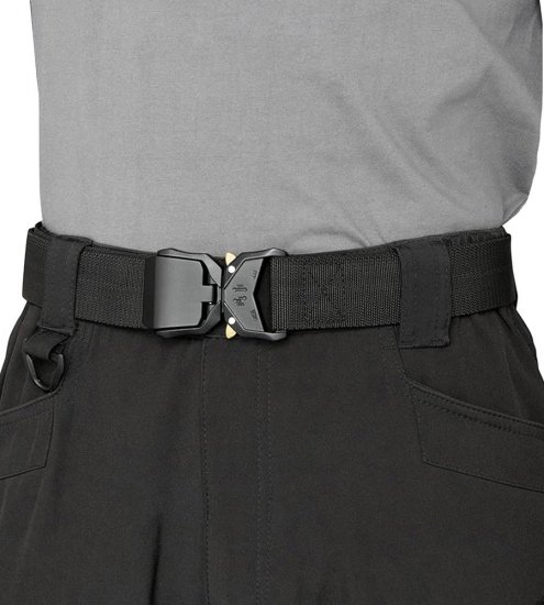 D555 Dale Tactical Stretch Webbing Belt with Heavy Duty Quick Release Buckle Black - Diržai - Didelių dydžių diržai - W40-W70/2XL-8XL