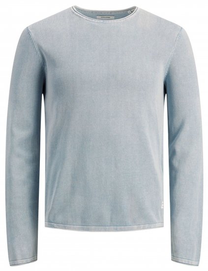 Jack & Jones JJELEO Knit Faded Denim - Megztiniai ir džemperiai - Megztiniai ir Džemperiai - 2XL-14XL