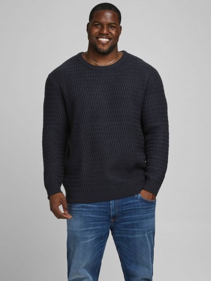 Jack & Jones JCOBRANDON Knit Black - Megztiniai ir džemperiai - Megztiniai ir Džemperiai - 2XL-14XL